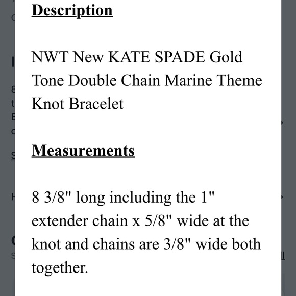 Kate Spade Nautical Sailor’s Knot Bracelet - Picture 5 of 7